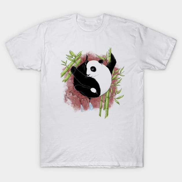 Yin Yang Panda T-Shirt by UmbertoVicente